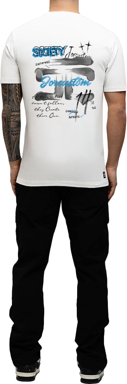 JORCUSTOM AngelTwo Slim Fit T-Shirt White Wit