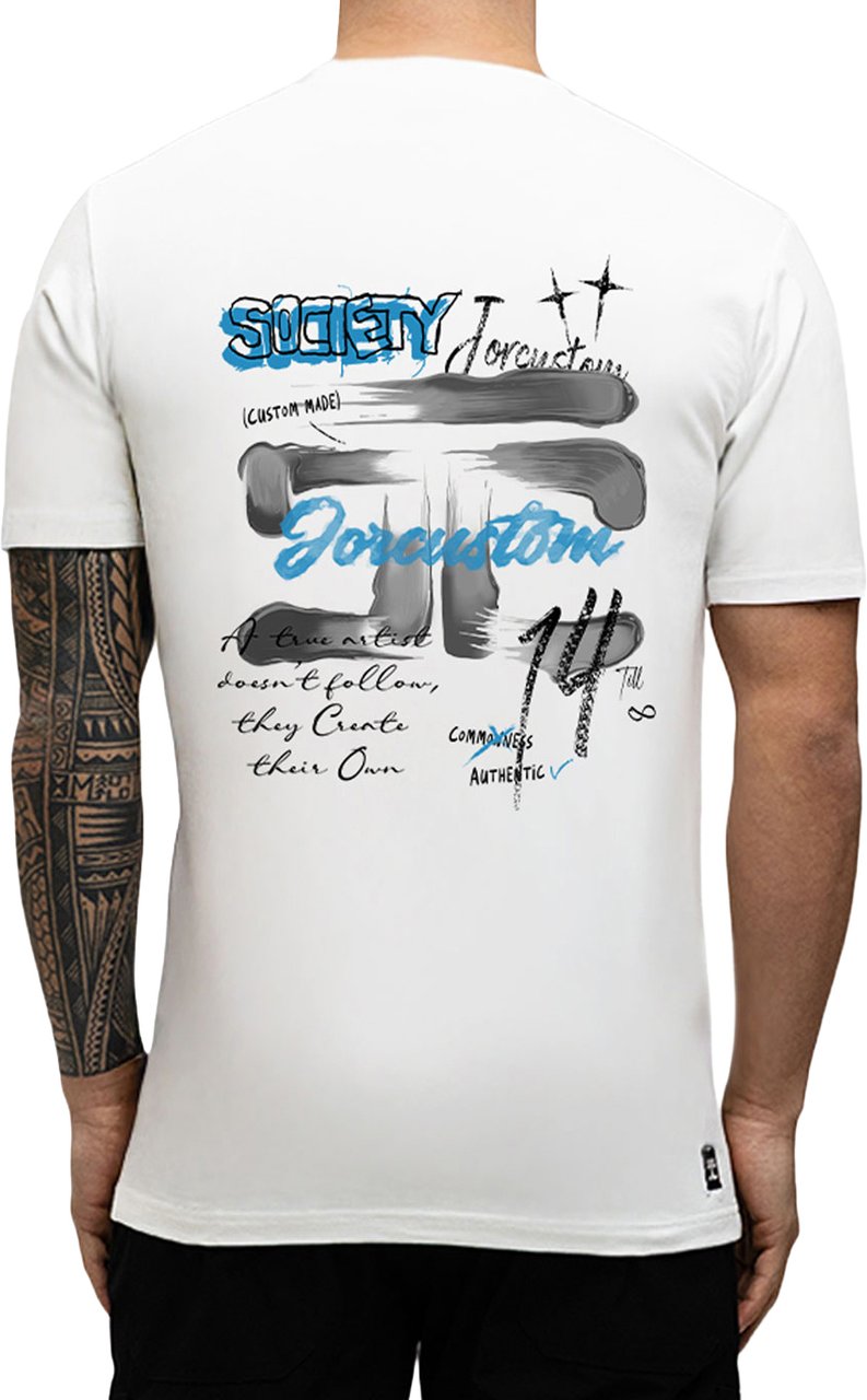 JORCUSTOM AngelTwo Slim Fit T-Shirt White Wit