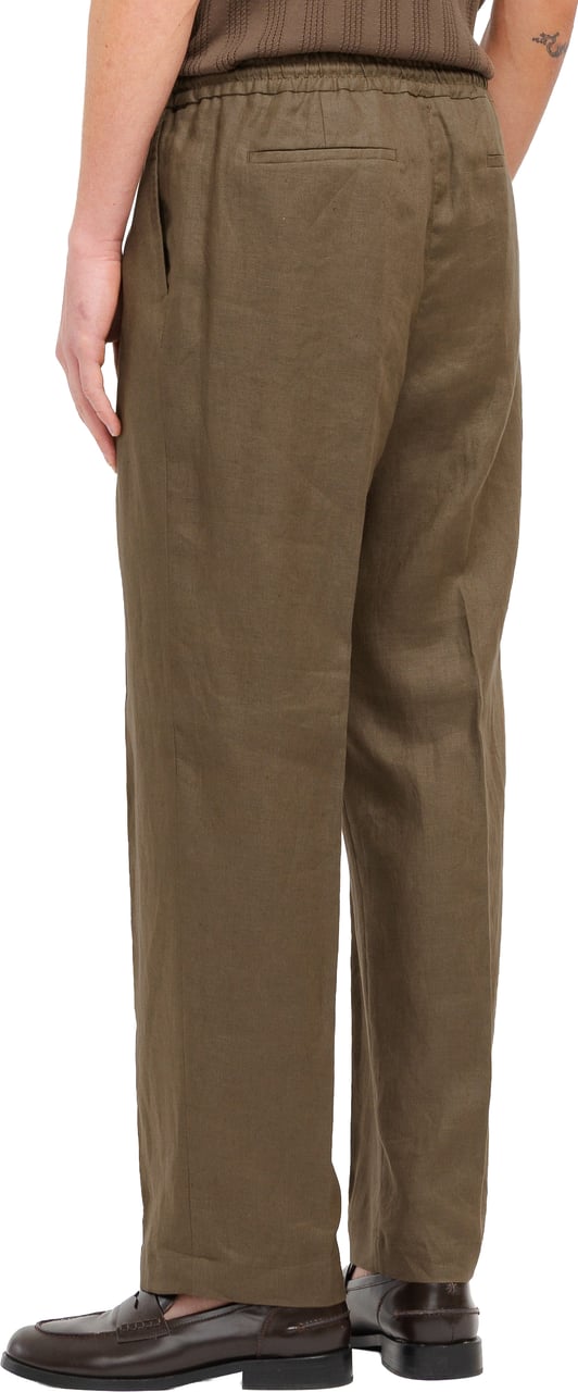 Manuel Ritz broek linnen bruin Bruin