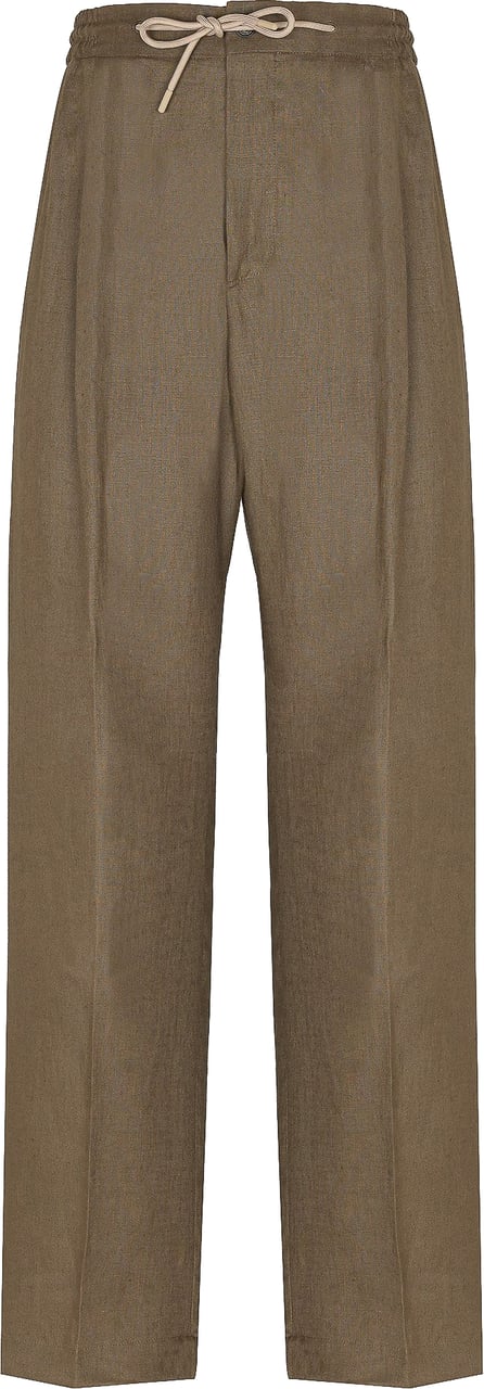 Manuel Ritz broek linnen bruin Bruin