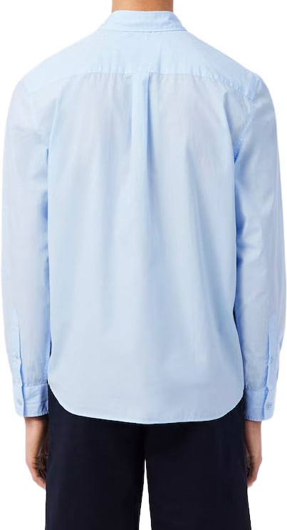 Lacoste hemd licht blauw Blauw