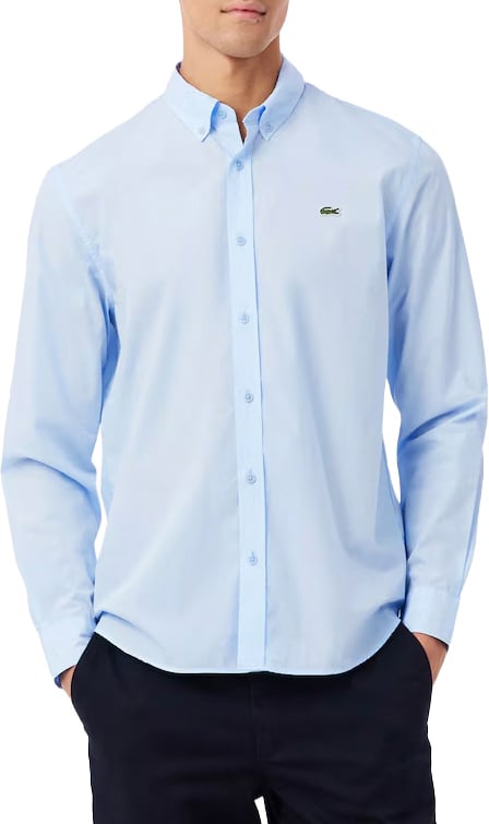 Lacoste hemd licht blauw Blauw