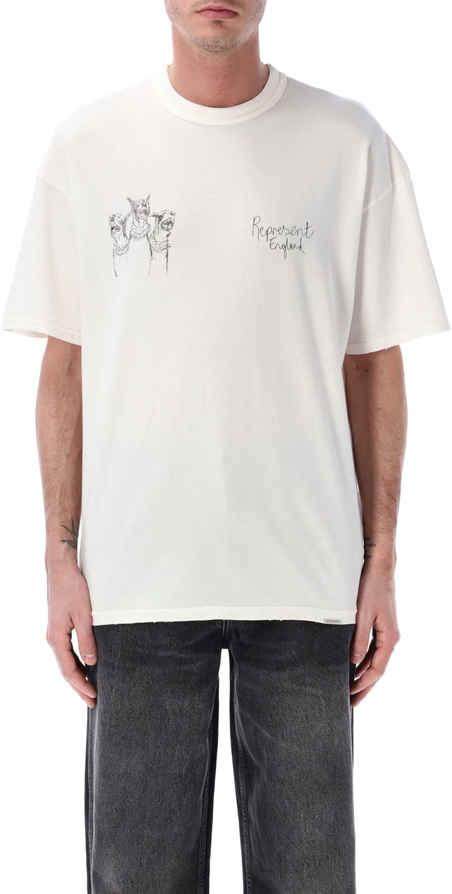 Represent T-Shirts And Polos Flat White Wit