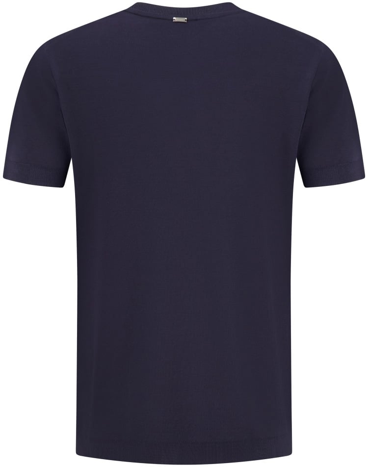 Herno T shirt navy Blauw