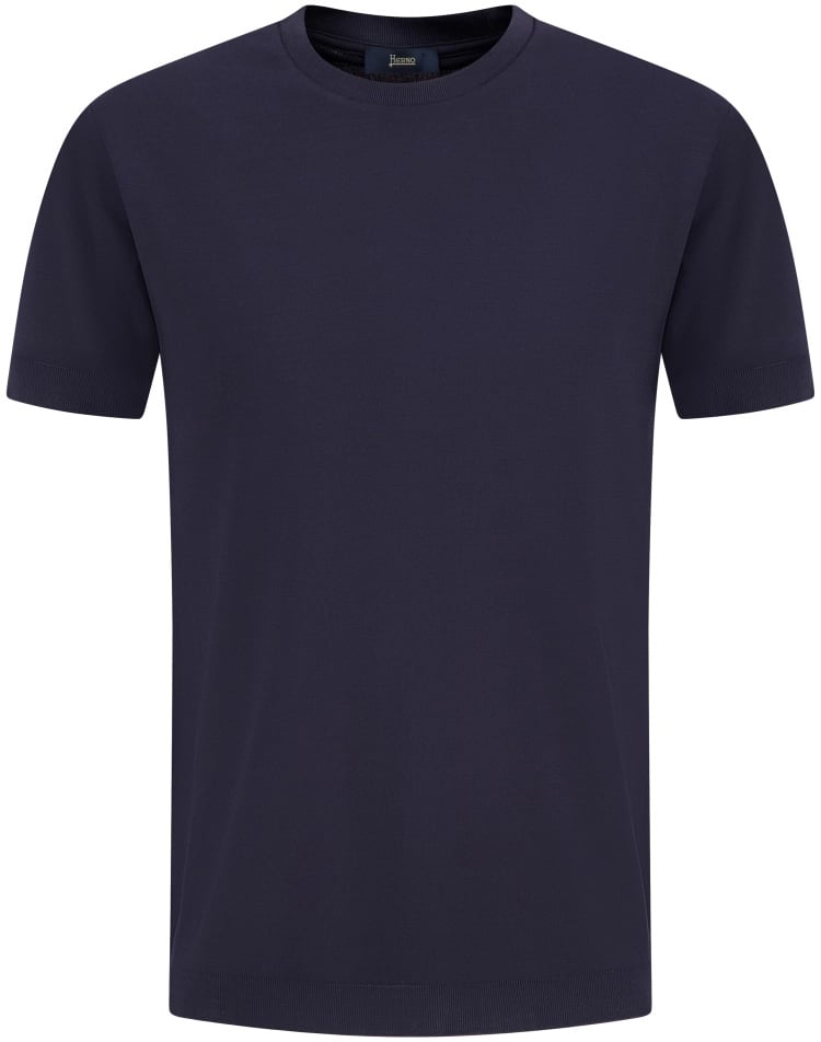 Herno T shirt navy Blauw