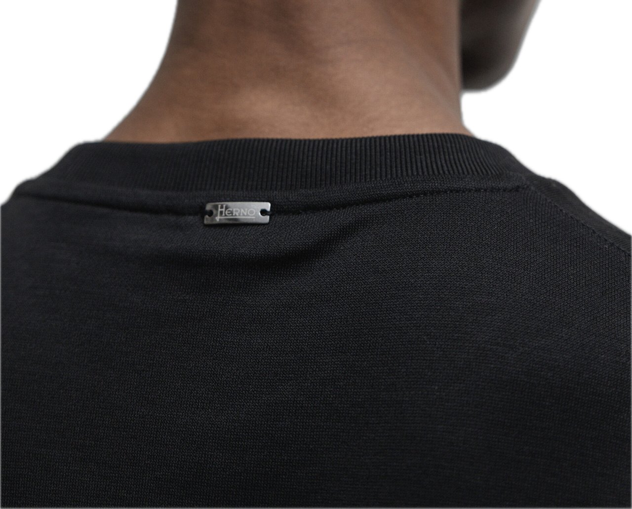 Herno T shirt zwart Zwart