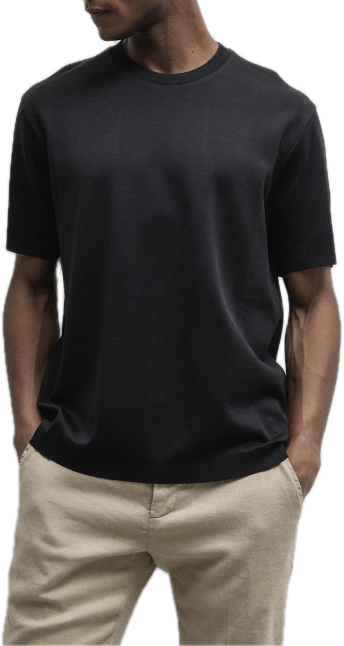 Herno T shirt zwart Zwart