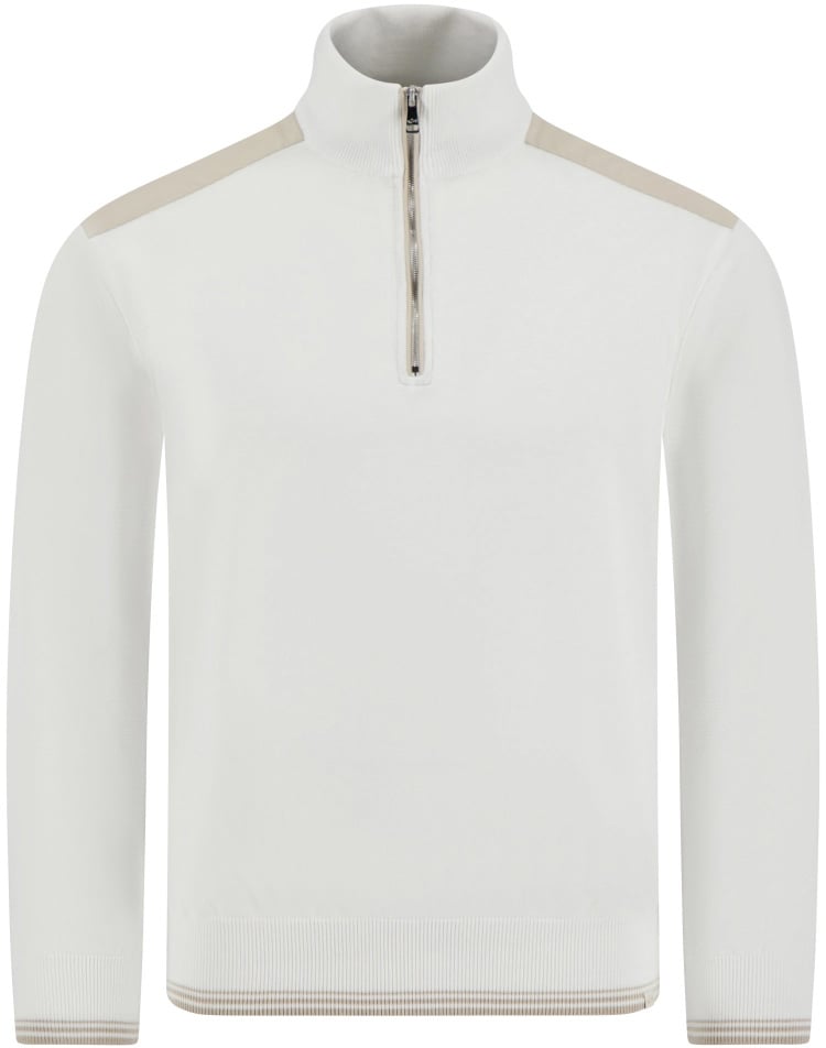 Paul & Shark Zippullover off white Wit