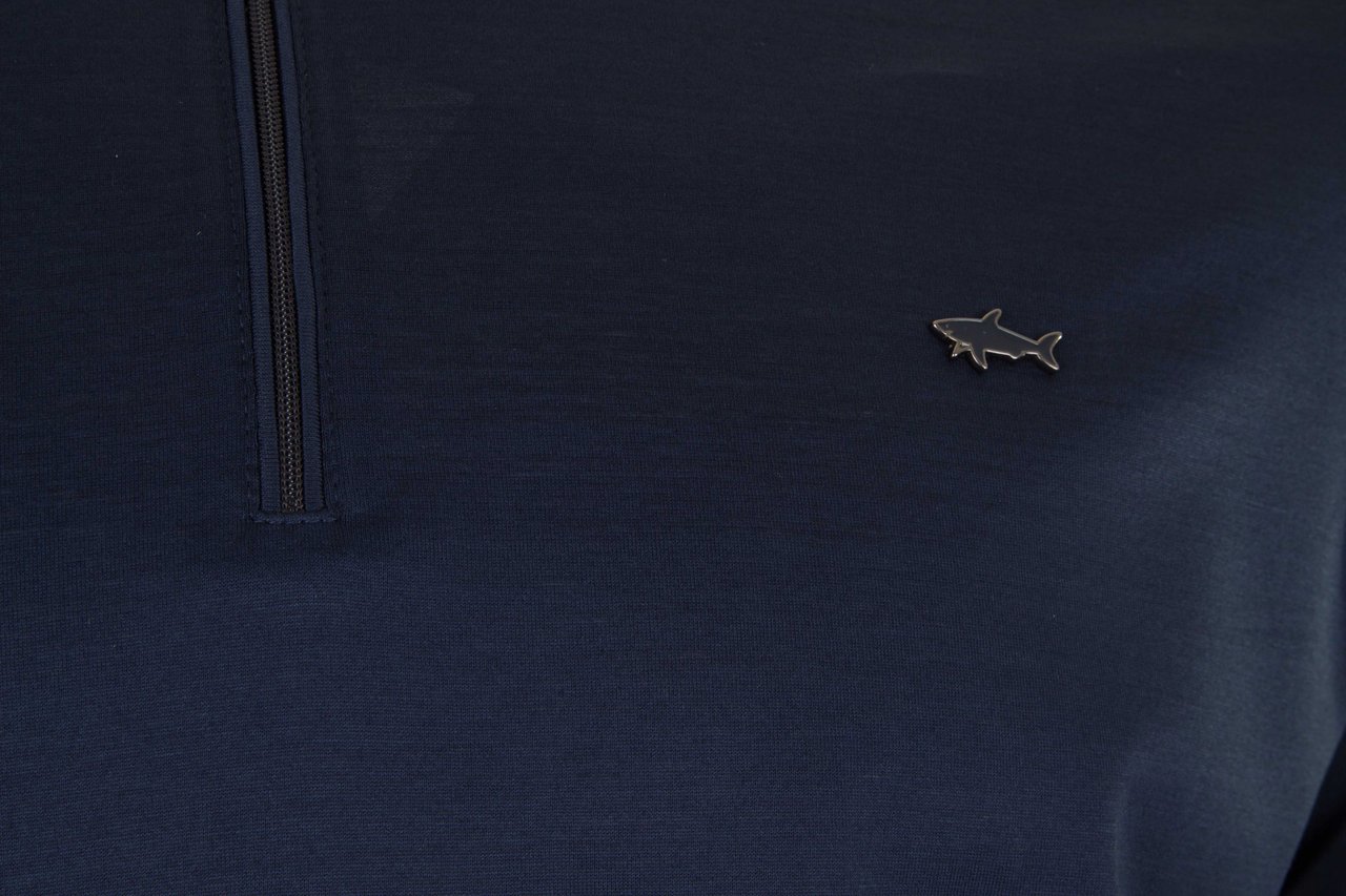 Paul & Shark Jersey zippolo navy Blauw