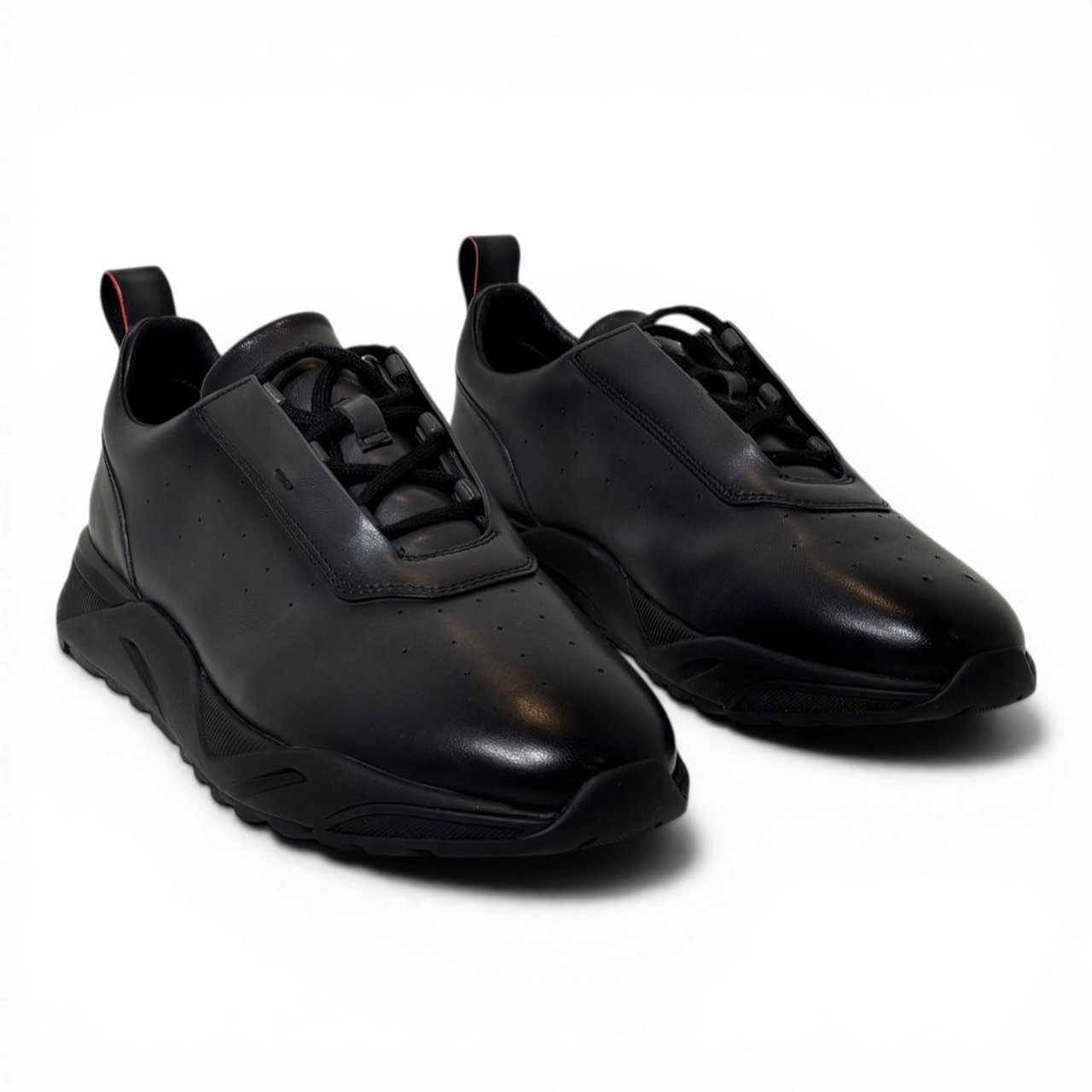 Santoni sneaker Innova Nero antraciet Zwart