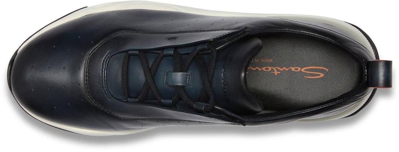 Santoni sneaker Innova navy Blauw