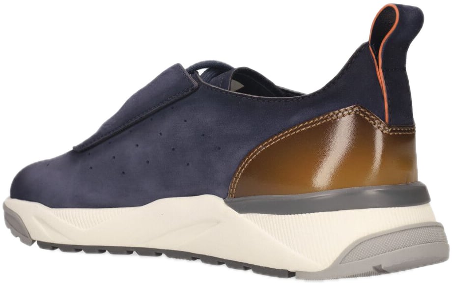 Santoni sneaker Innova Bian navy Blauw