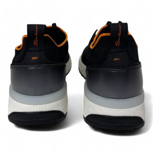 Santoni sneaker Flin zwart Zwart