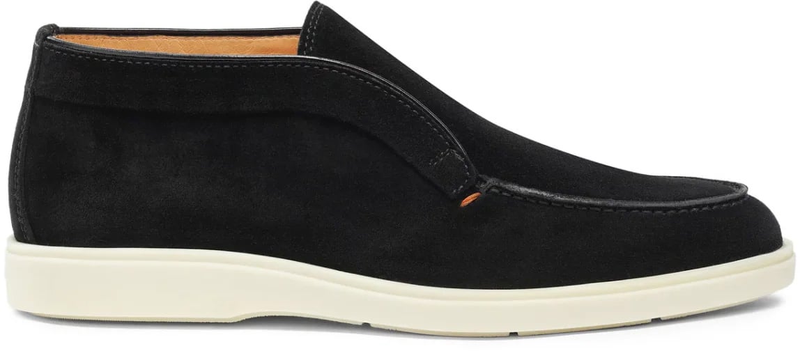 Santoni instapper hoog zwart Digits Zwart