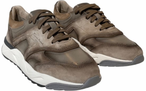 Santoni sneaker Innova Bian bruin Beige