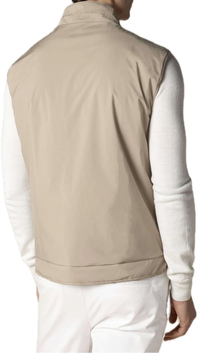 Aurélien reversible bodywarmer light beige Grijs