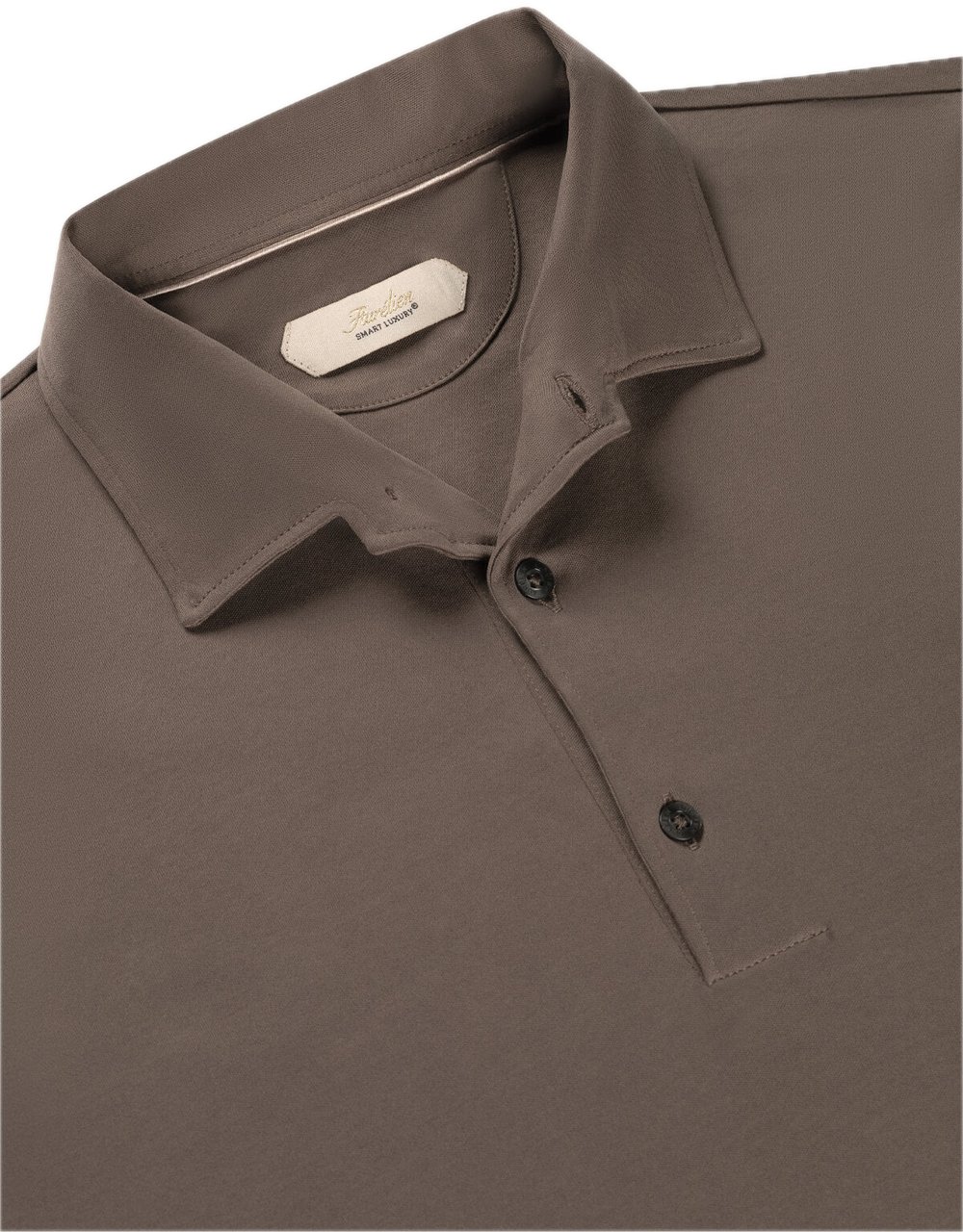 Aurélien Polo lange mouw Ash Grey Grijs