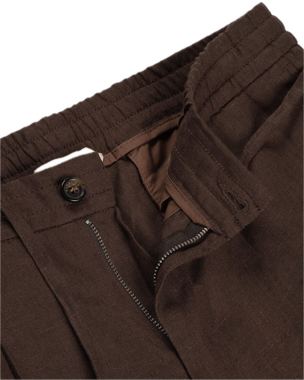 Aurélien Linnen seaside trouser Chocolate Bruin