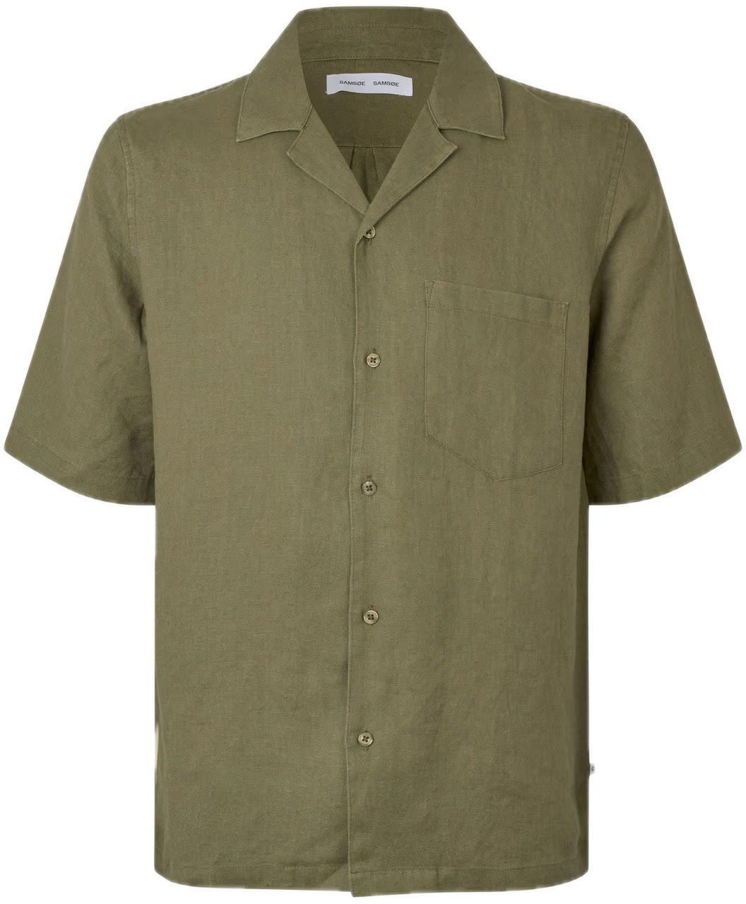 Samsøe Samsøe Oscar Ap Shirt - Burnt Olive Groen