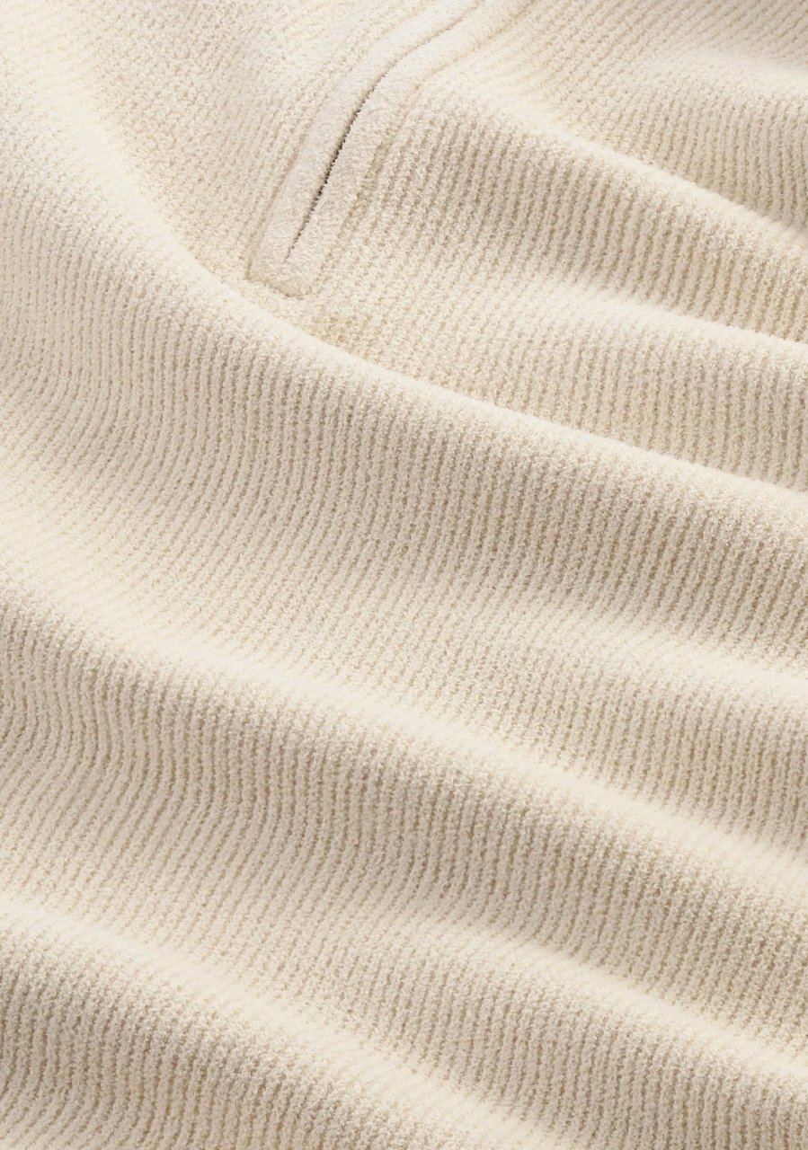 NN07 Danny half zip ivory Neutraal