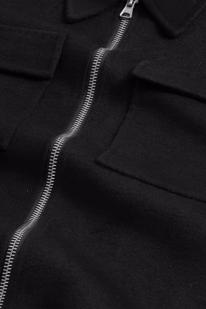 NN07 Alban two way zipper black Zwart