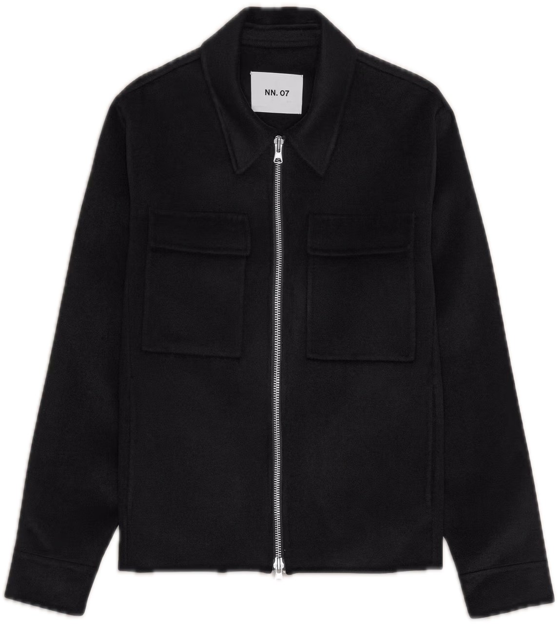NN07 Alban two way zipper black Zwart