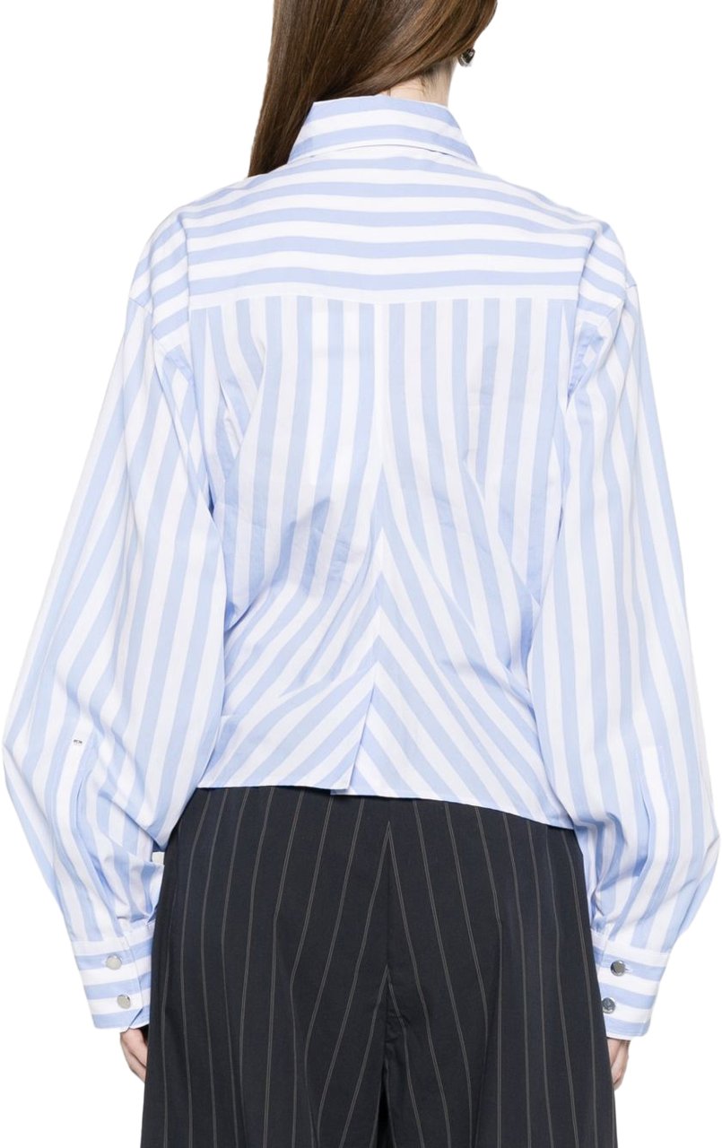 Sportmax Shirts Clear Blue Lichtblauw