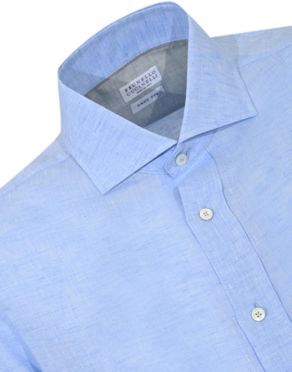 Brunello Cucinelli Shirts Light Blue Lichtblauw