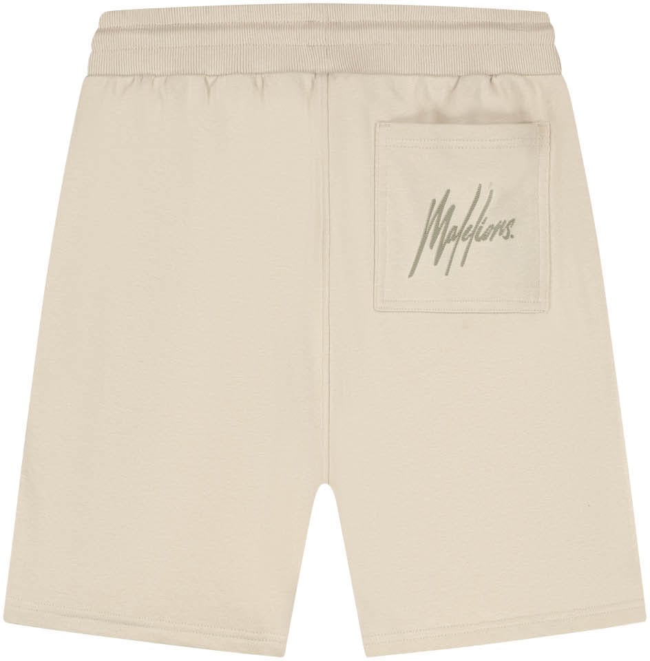 Malelions Malelions Men Striped Signature Shorts Taupe