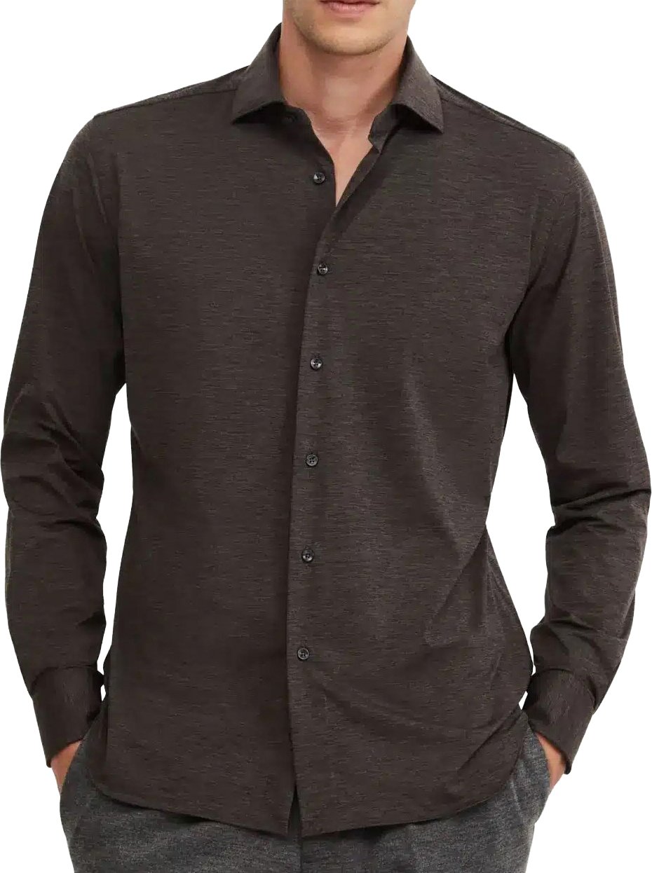 Xacus Active Tailor Dark Brown Melange Bruin