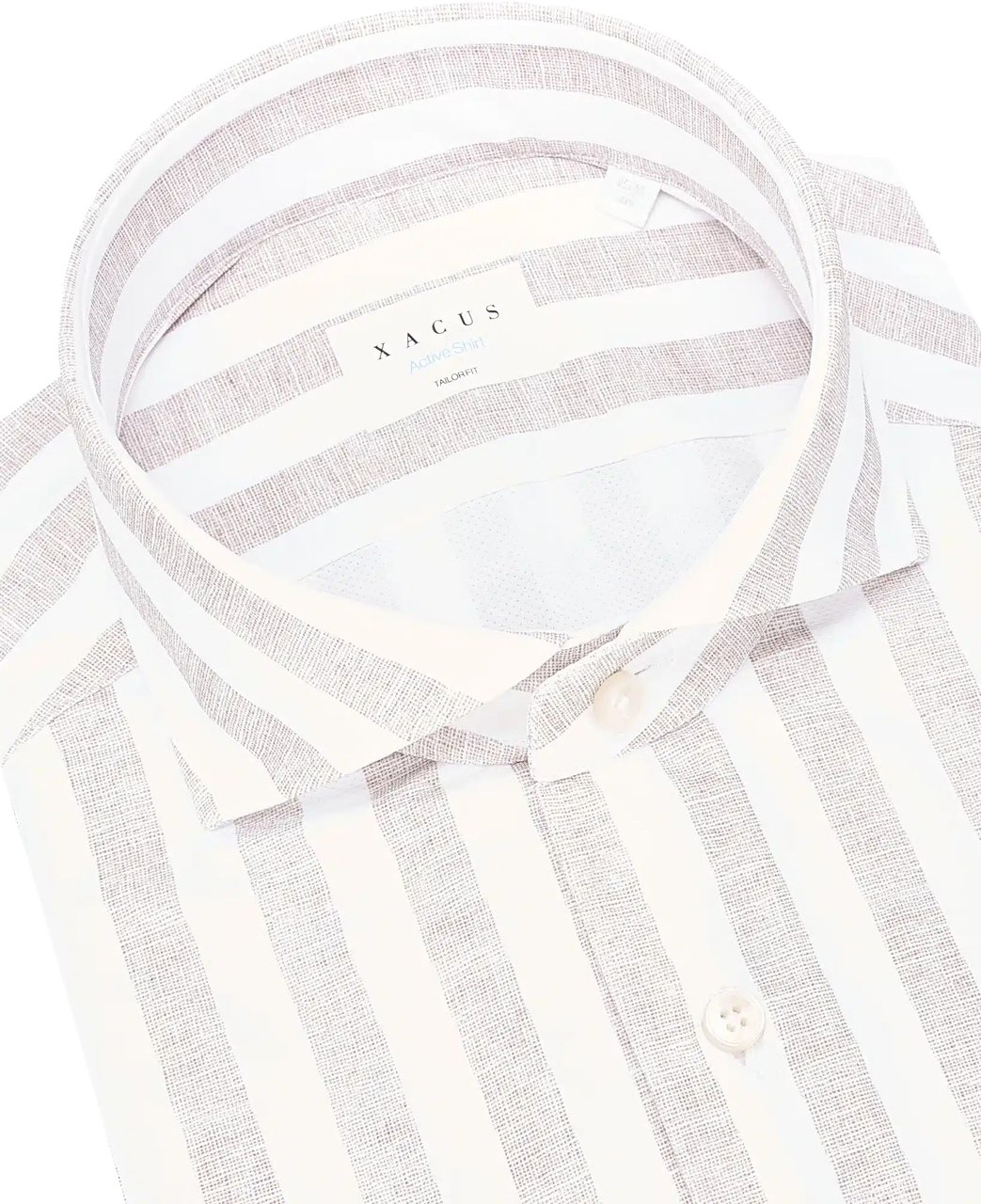 Xacus Active Tailor Linnen Look Stripe Be Beige