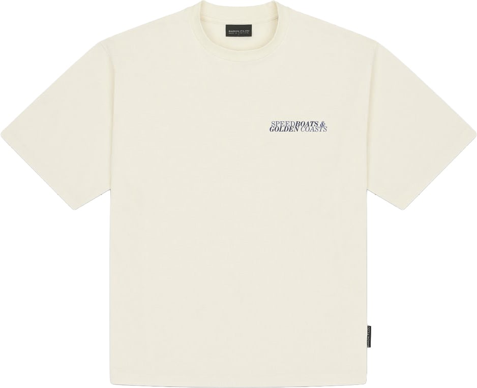 Baron Filou Oversized Speedboats T-shirt Wit