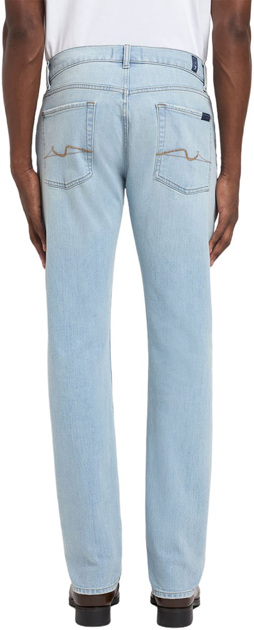 7 For All Mankind The Straight Crystal Blauw
