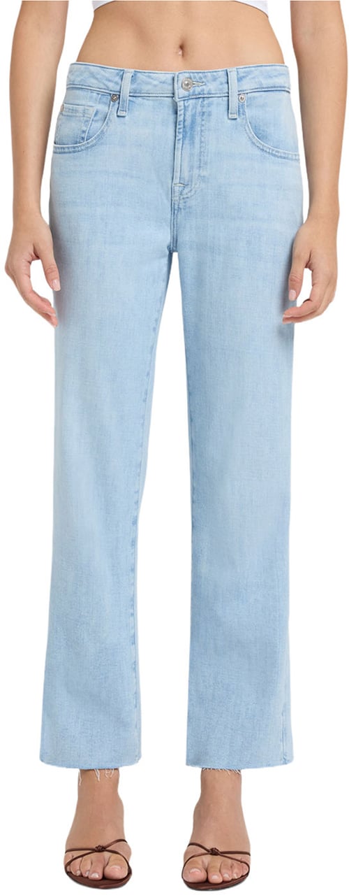 7 For All Mankind Calie Straight Ankle Dewdrop Blauw
