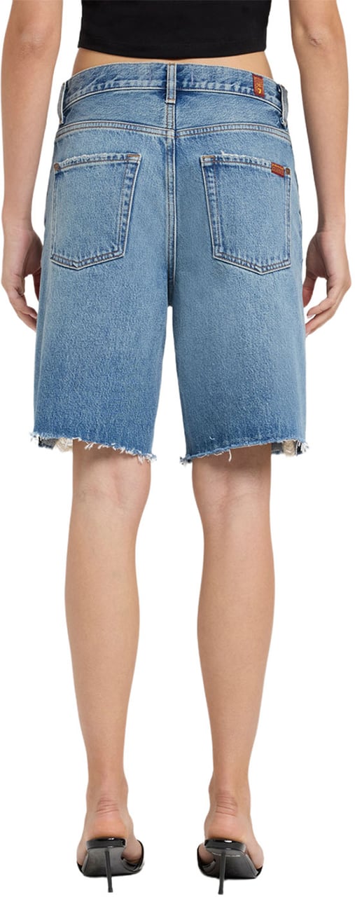 7 For All Mankind Lola Shorts Wave Blauw