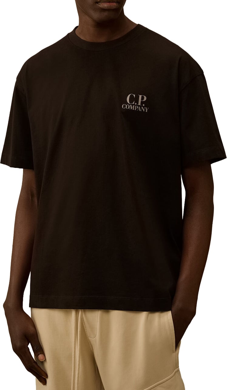 CP Company Jersey short sleeve Zwart
