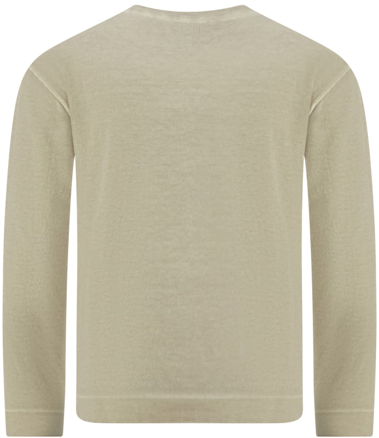 CP Company Crepe double neck dyed crewneck Beige