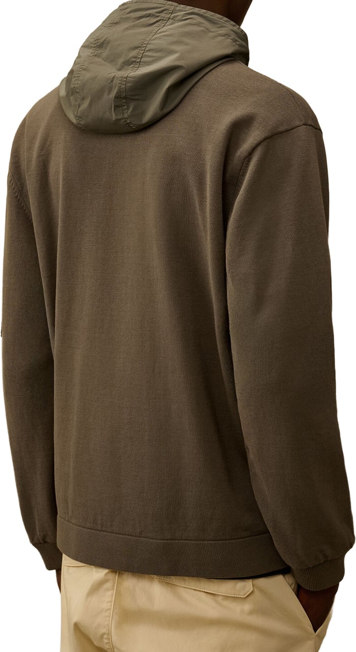 CP Company Reversible Cotton Hooded sweater Groen