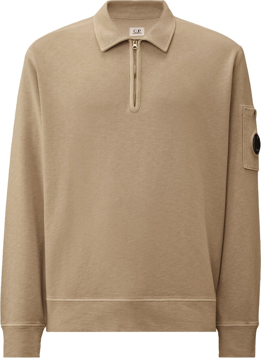 CP Company Lens Half Zip Sweatshirt Grijs