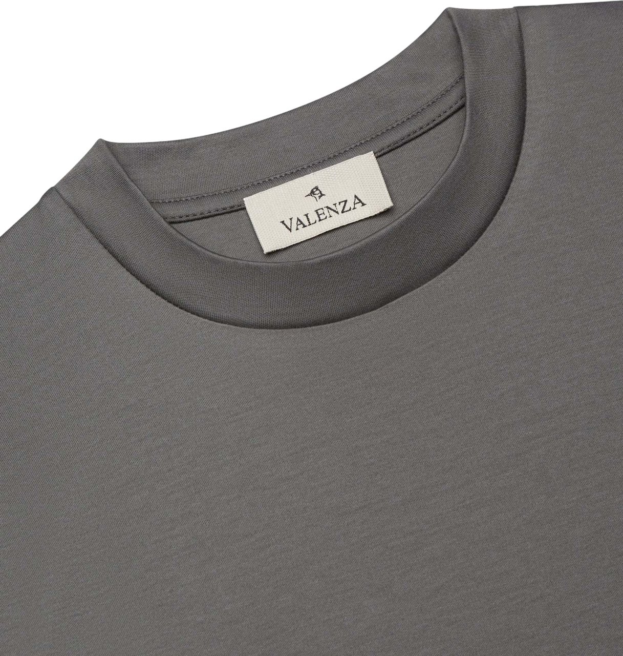 Valenza Interlock Supima Longsleeve Dark Gr Grijs
