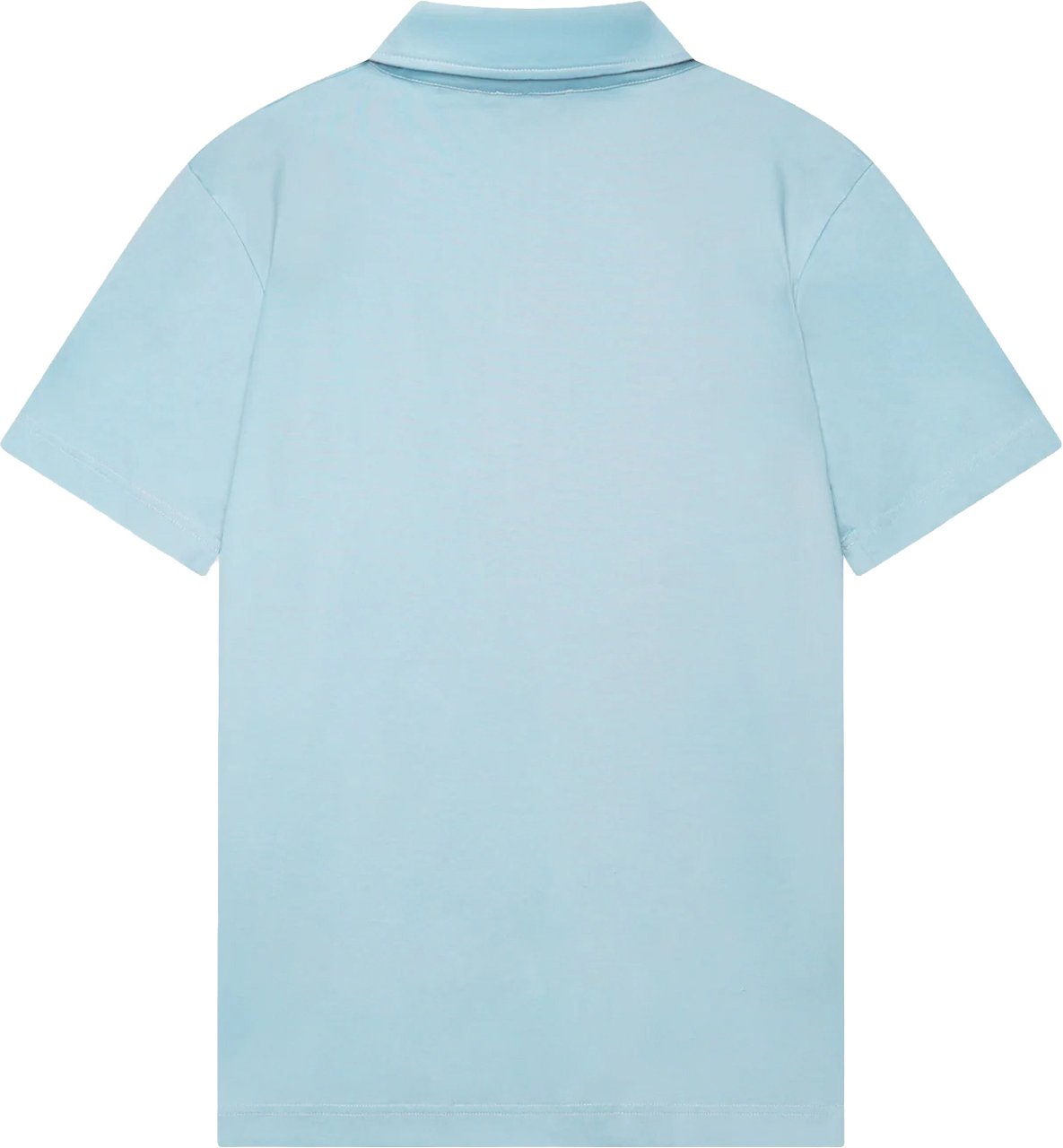 Valenza Supima Polo Zip Collar S/S Diamond Blauw