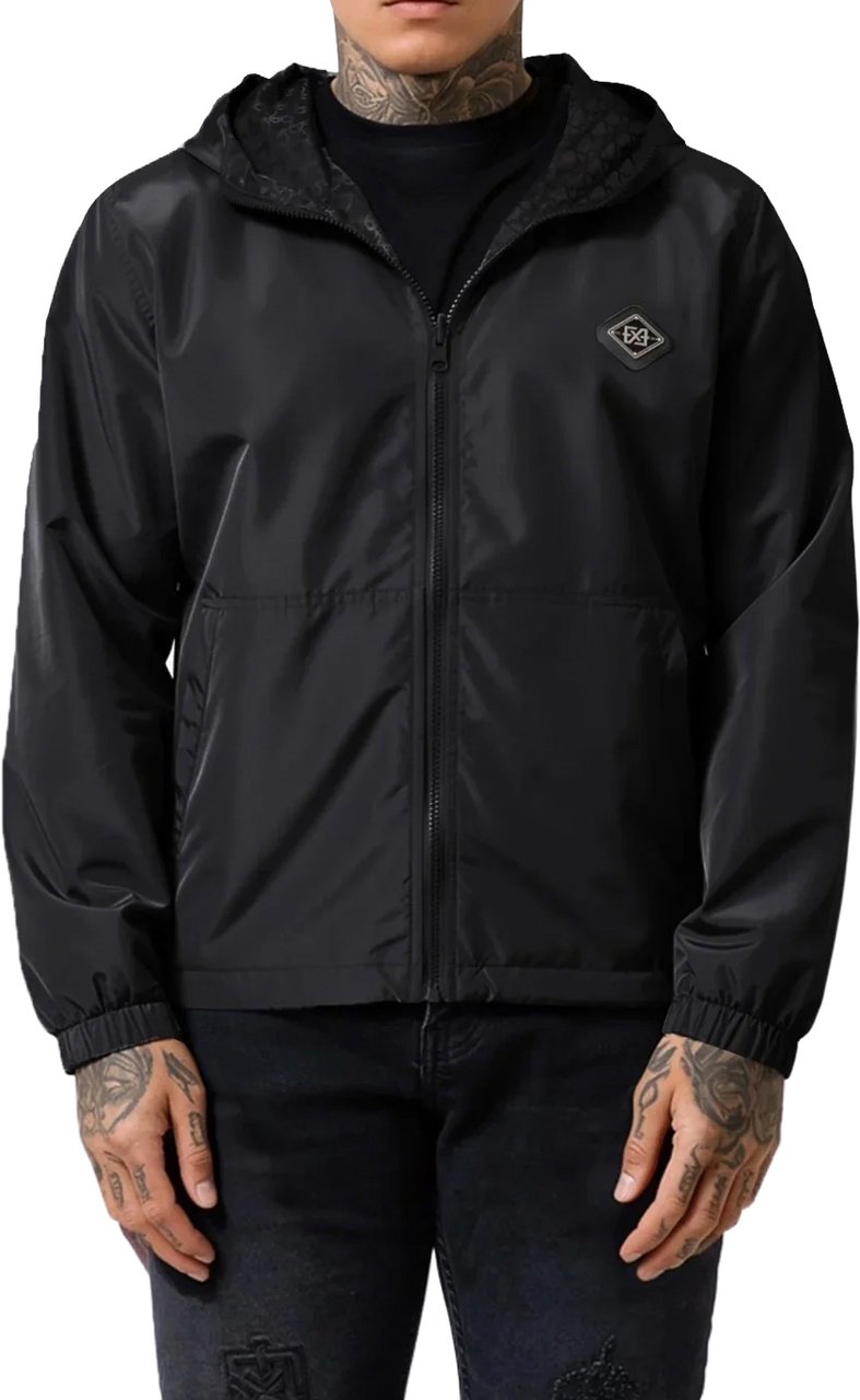 XPLCT Studios Reverse Windbreaker Black Zwart