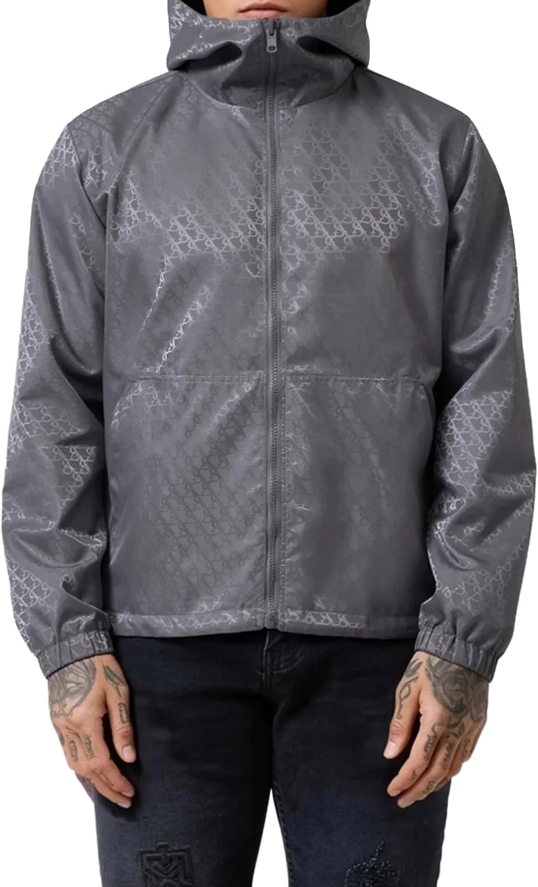 XPLCT Studios Reverse Windbreaker Light Grey Grijs
