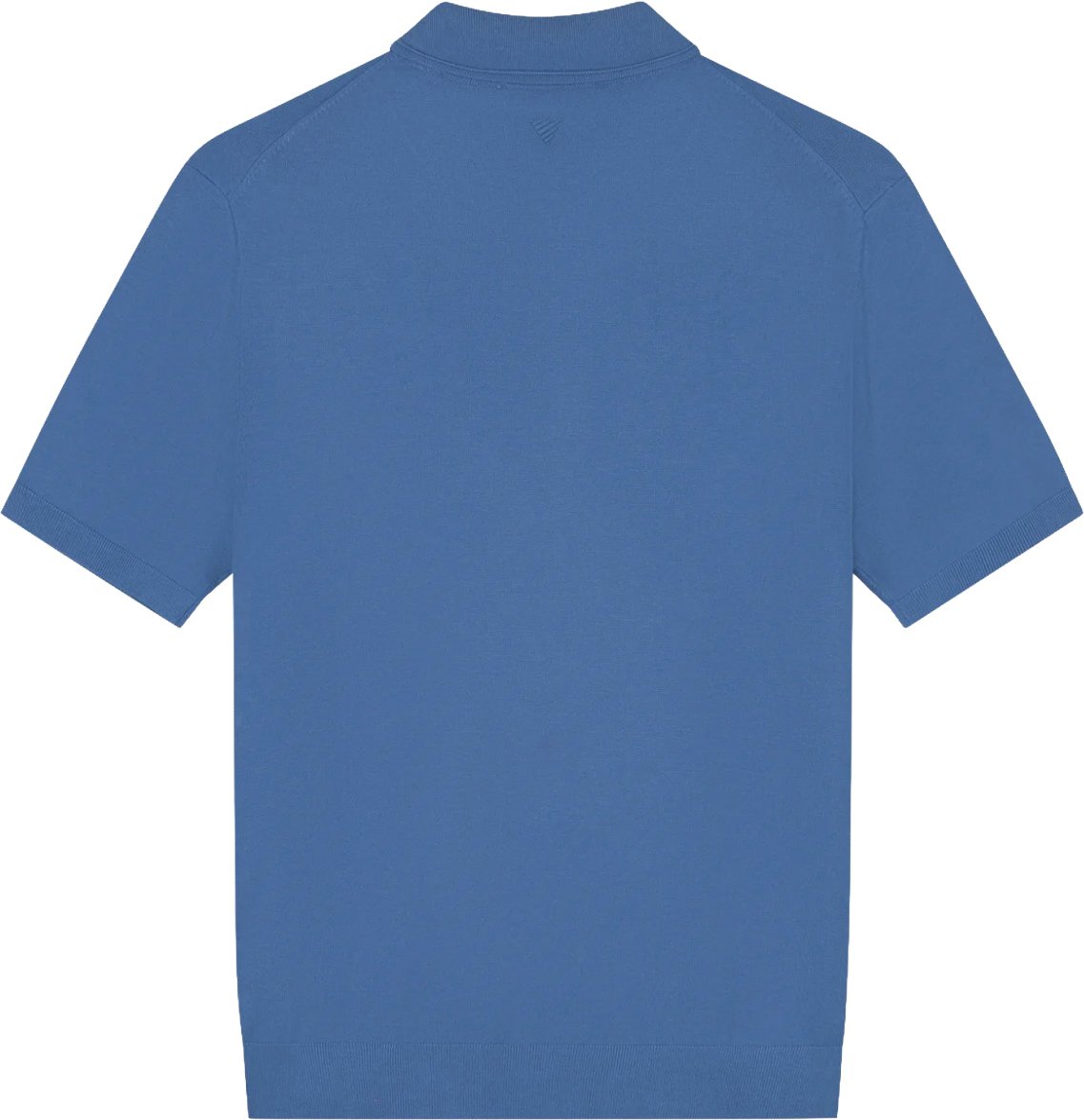 Pure Path Knit polo faded cobalt Blauw