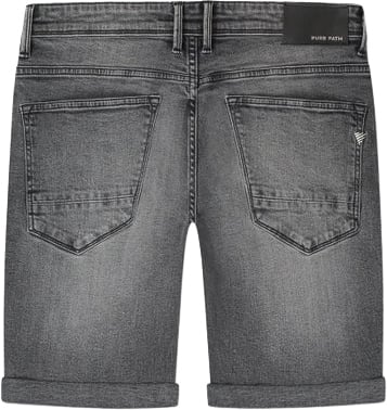 Pure Path The Steve Skinny Fit Short Grijs