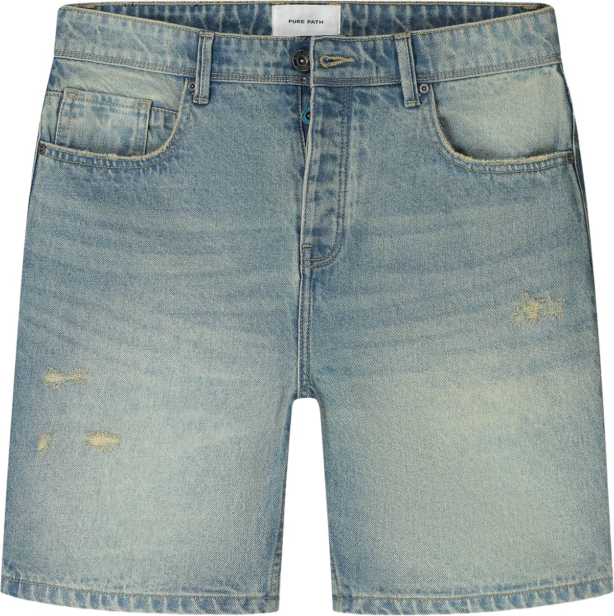 Pure Path The Owen Regular Fit Shorts Blauw