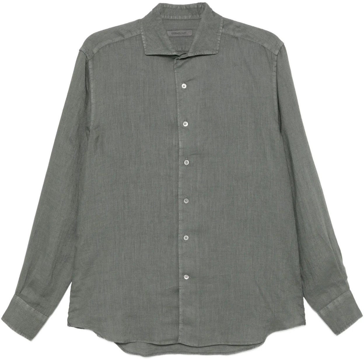 Corneliani shirt khaki Groen