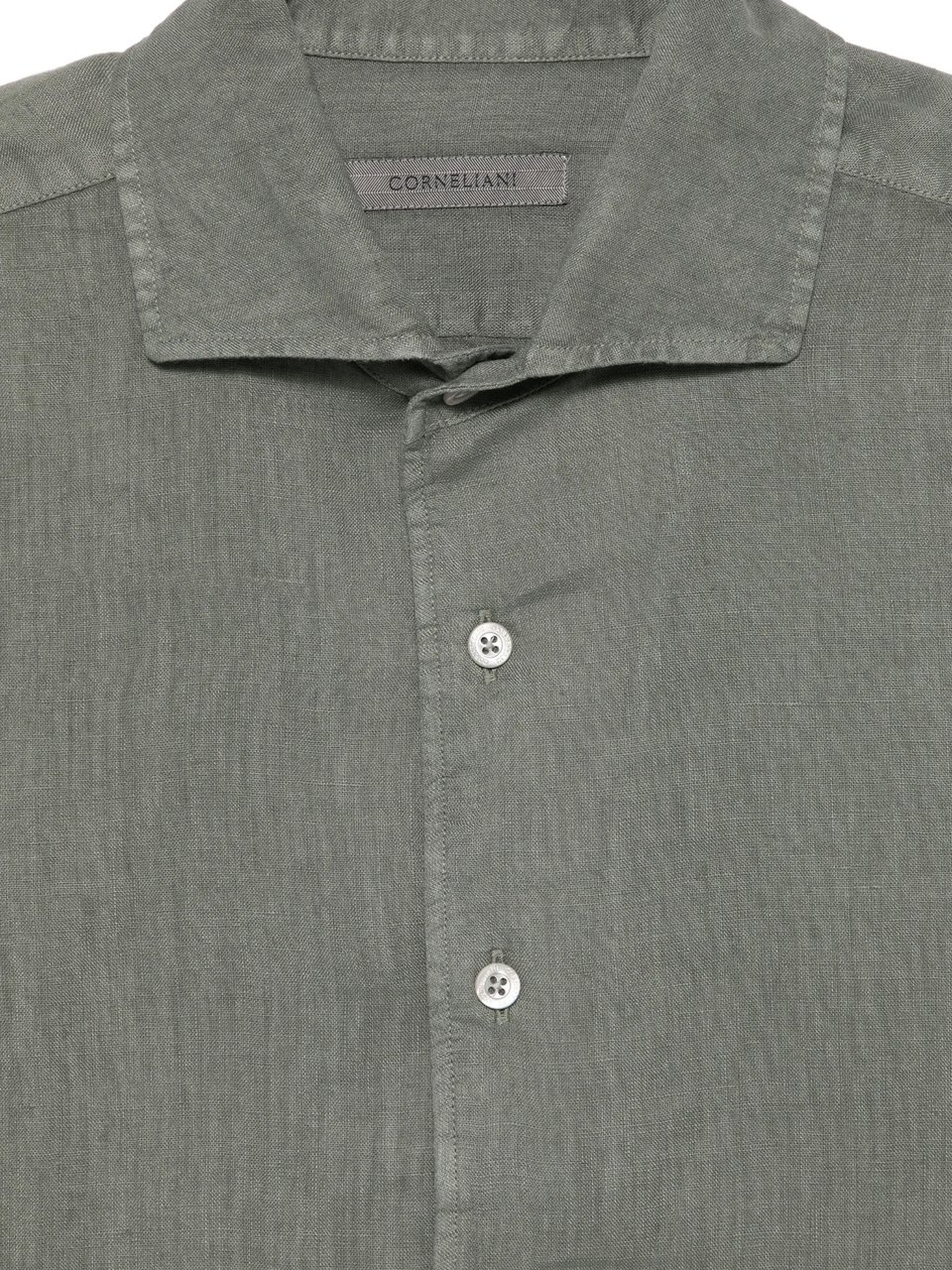 Corneliani shirt khaki Groen