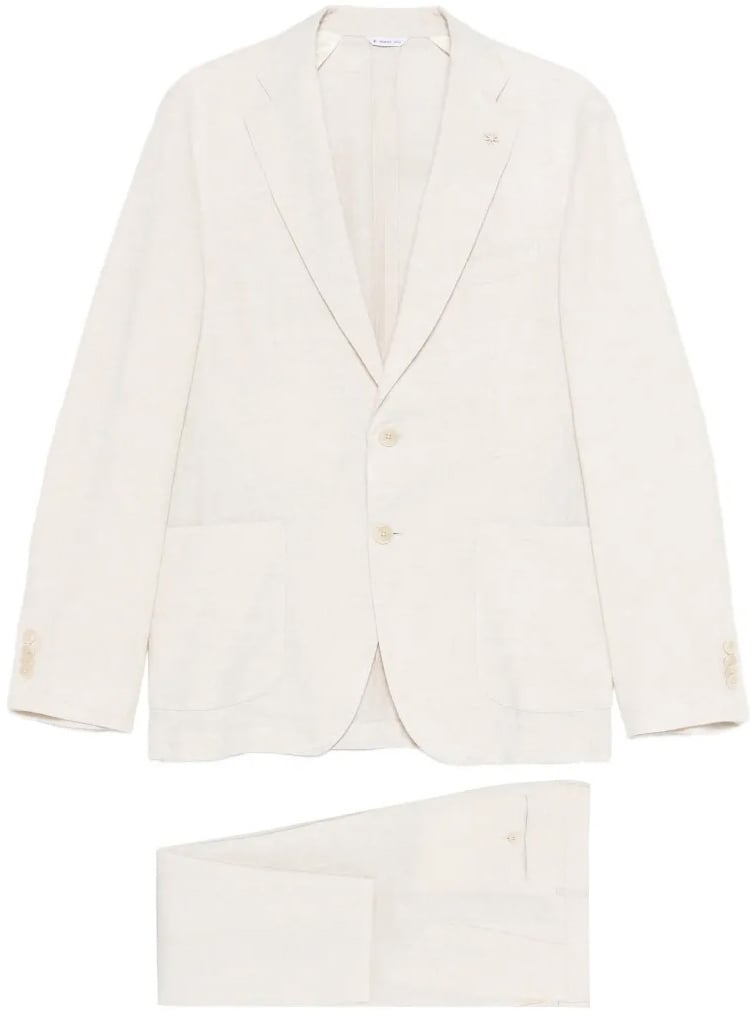 Manuel Ritz suit beige linen Beige