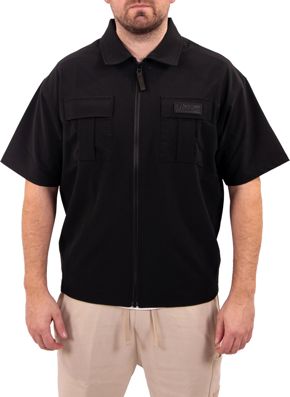 Malelions Malelions Men Capri Zip Shirt Zwart